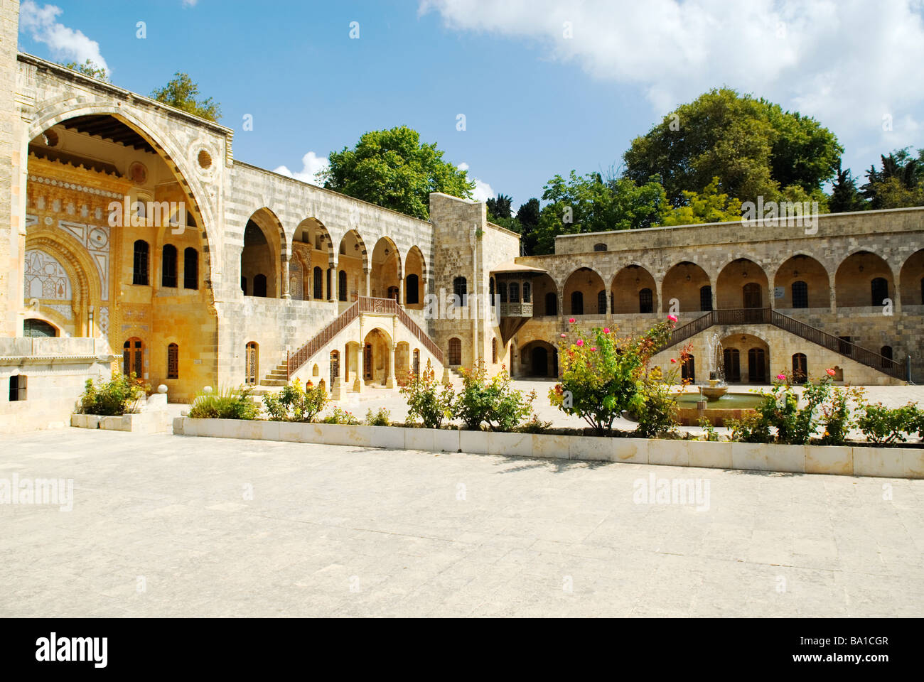 Beiteddine Palace Lebanon Middle East Asia Stock Photo