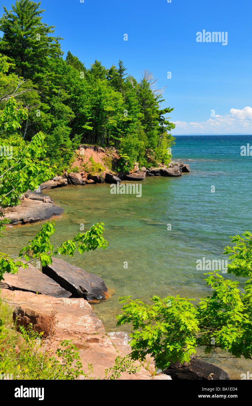 The shoreline of Big Bay State Park on Madeline Island, Apostle Islands