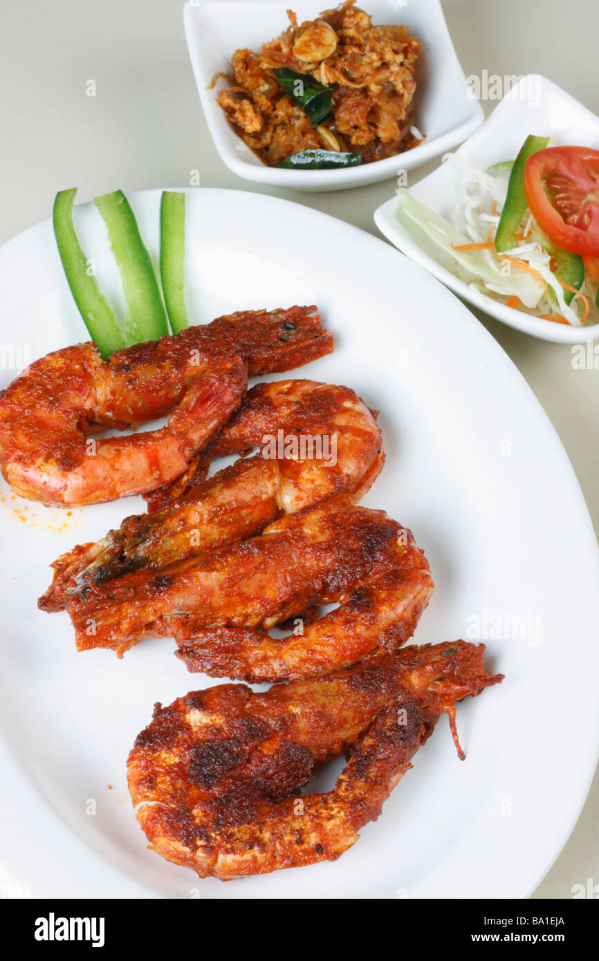 Fried Prawn is a dish made by frying prawns in oil along with chilly