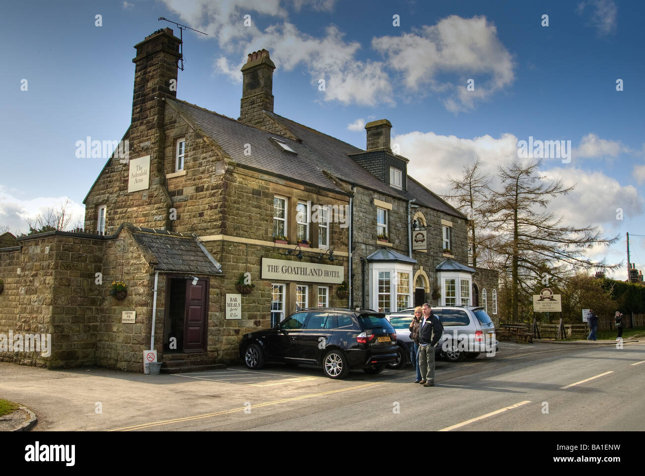 The Goathland hotel and public house, known as the Aidensfield Arms on the TV show Heartbeat Stock Photo