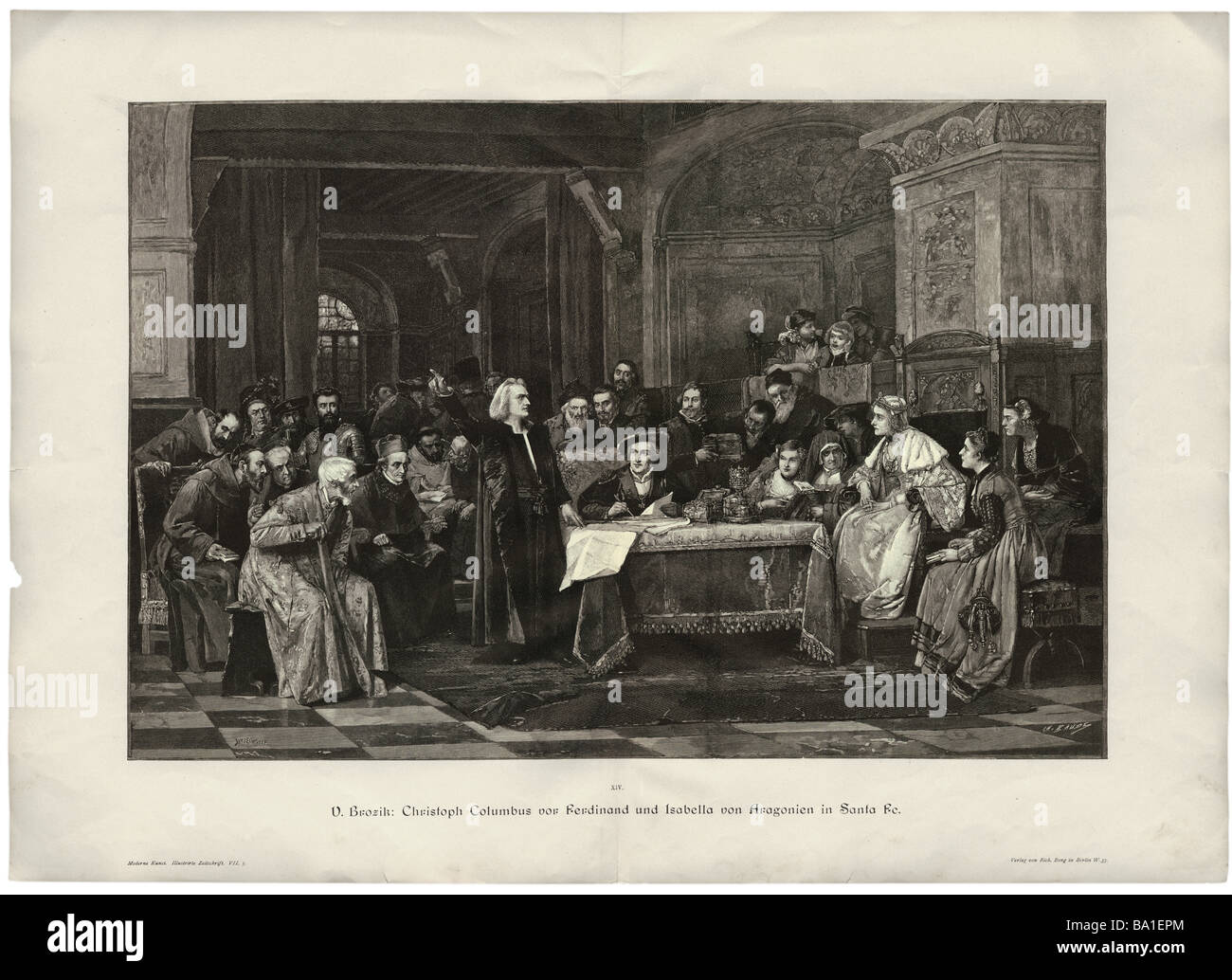 With king ferdinand ii of queen isabella of castilia hires stock