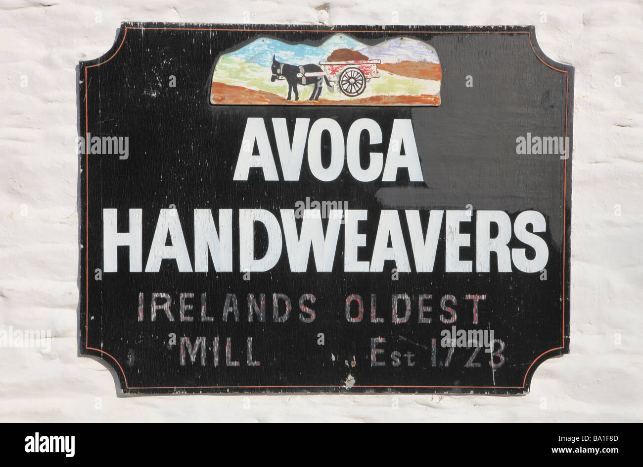 Avoca Handweavers sign Ireland s Oldest mill Avoca Co Wicklow Ireland