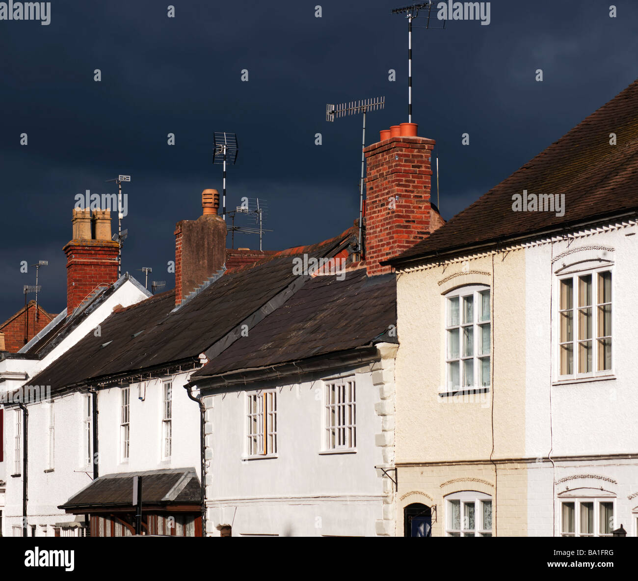 the high street henley in arden village warwickshire england uk Stock