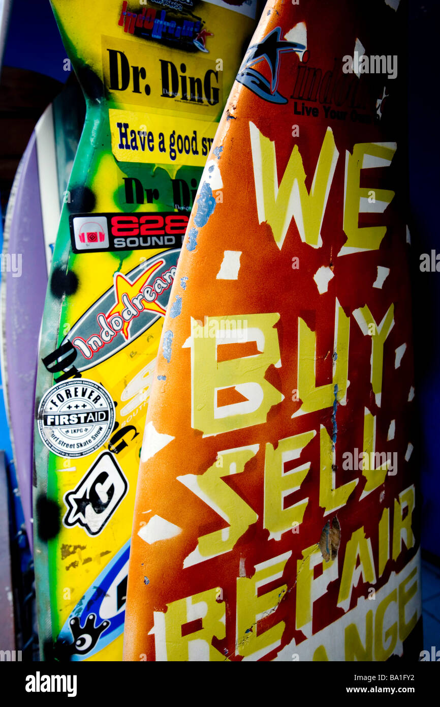 Indonesia, Bali. Kuta. Surf shop Stock Photo Alamy