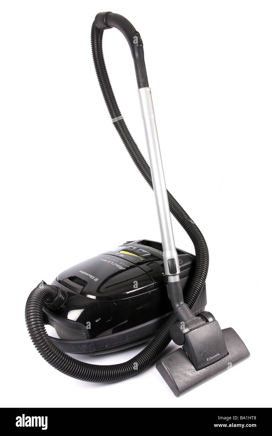 Vacuum cleaner against a white background Stock Photo
