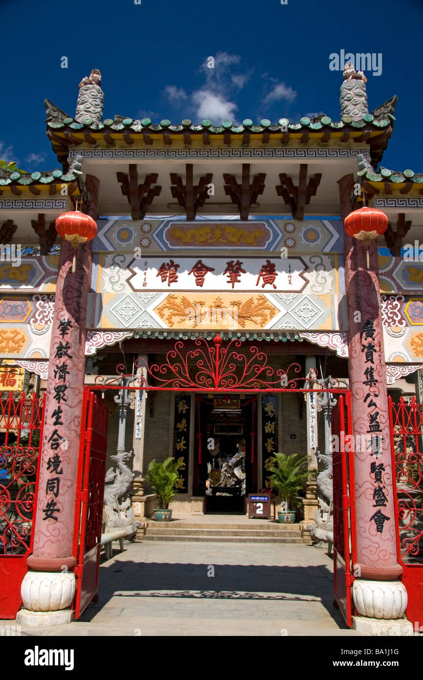 Assembly Hall of the Chaozhou Chinese congregation in Hoi An Vietnam Stock Photo