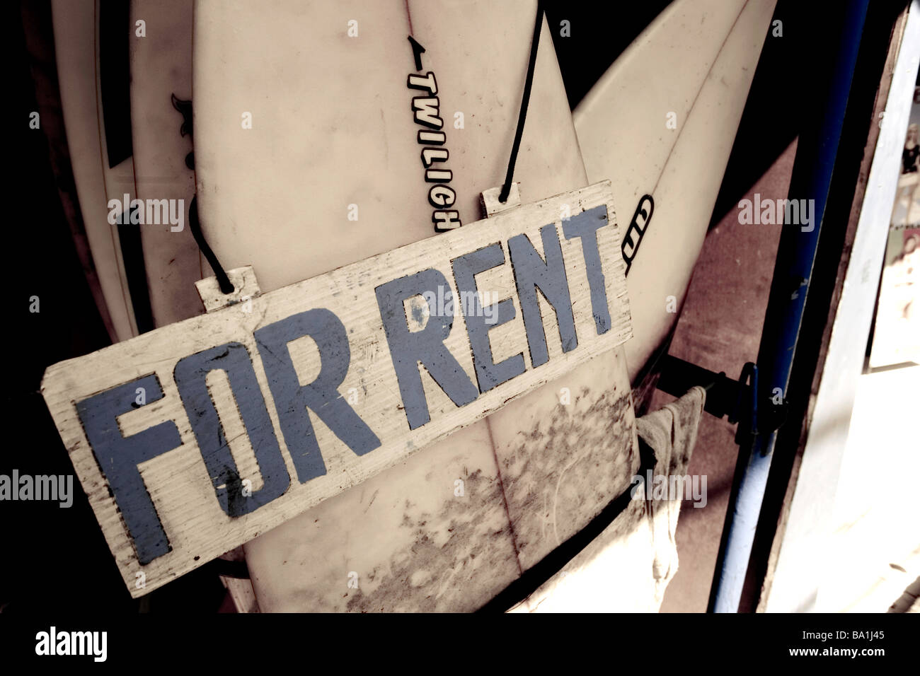 Indonesia, Bali. Kuta Beach, Surfboard rental Stock Photo Alamy