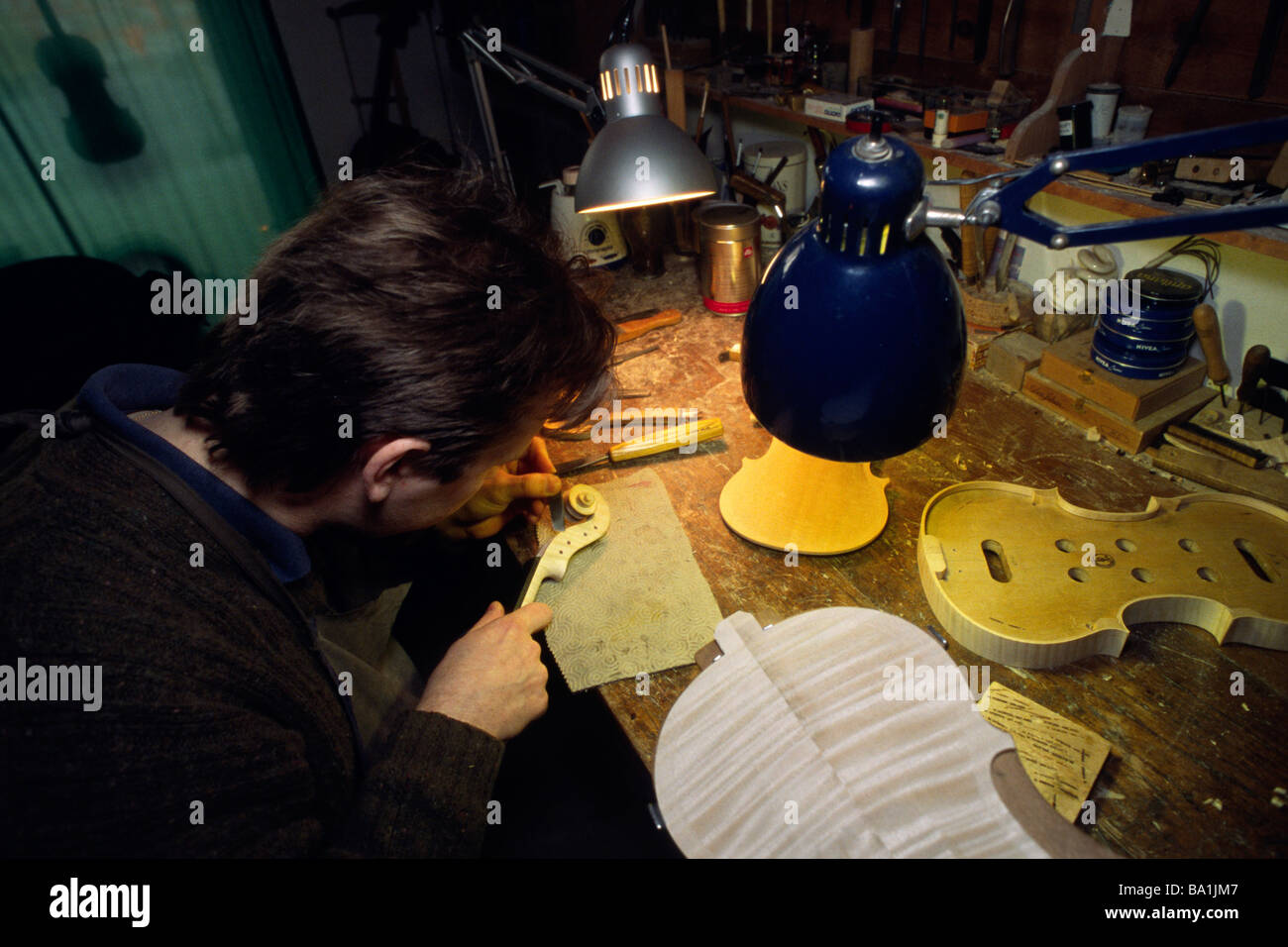 Cremona violin maker hires stock photography and images Alamy