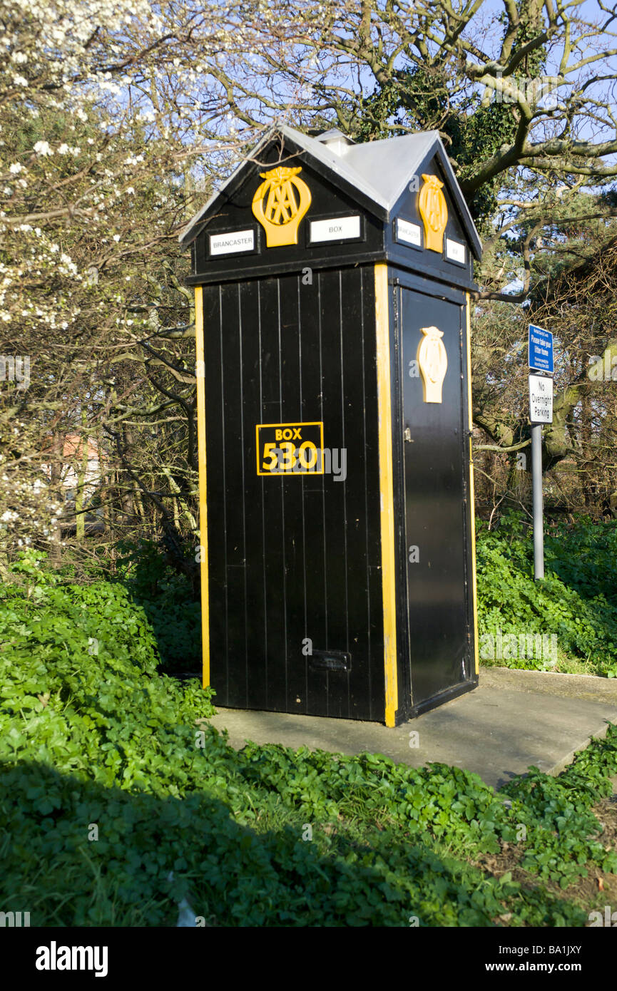 Old AA Phone box Stock Photo