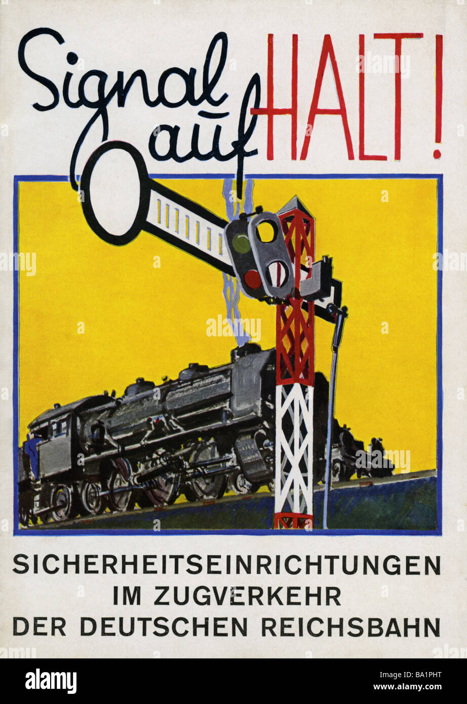 transport / transportation, railway, writings, 'Signal auf Halt!' ('Signal on Stop!'), Books from the Reichsbahn, volume 3, E. S. Mittler und Sohn, Berlin, 1929, title, , Stock Photo