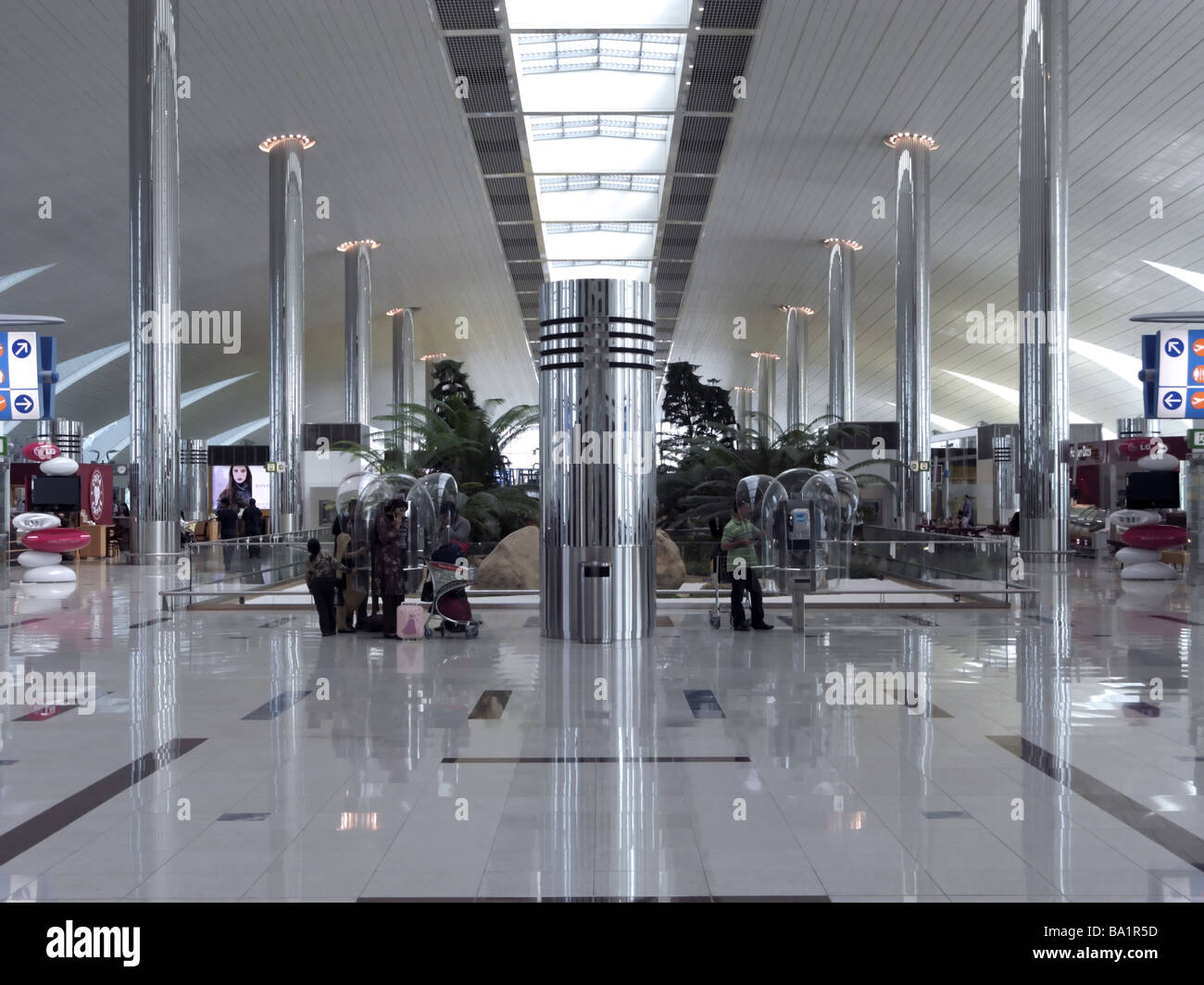 Inside the Transit Area of Dubai International Airport Terminal Stock Photo