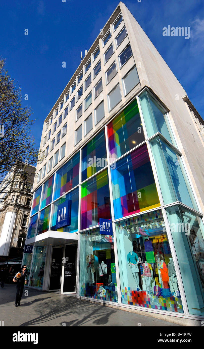 GAP department store in Oxford Street, London, Britain, UK Stock Photo