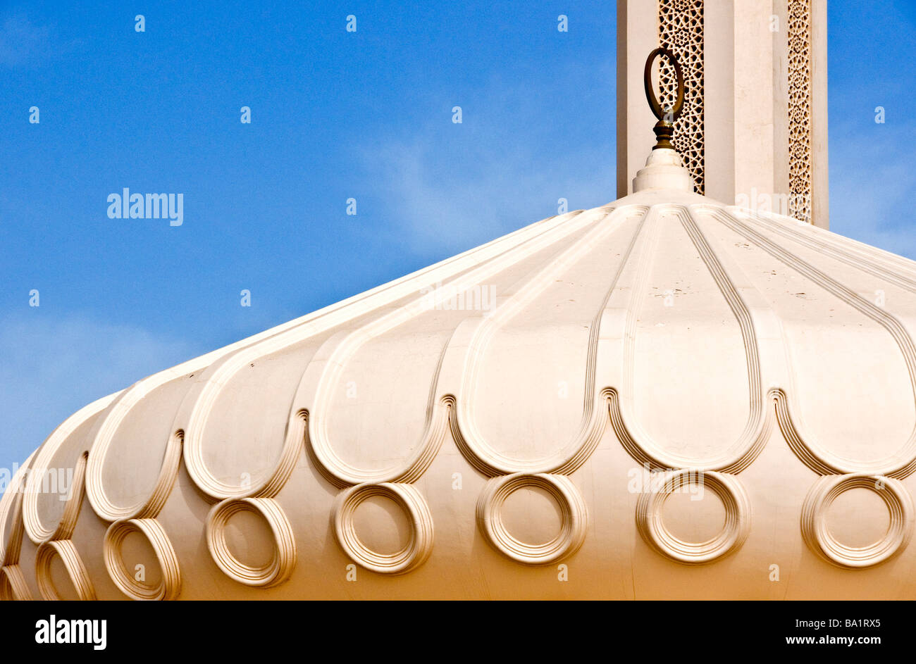 Ali Bin Abi Taleb mosque in the Bastakia historical area Dubai Stock Photo
