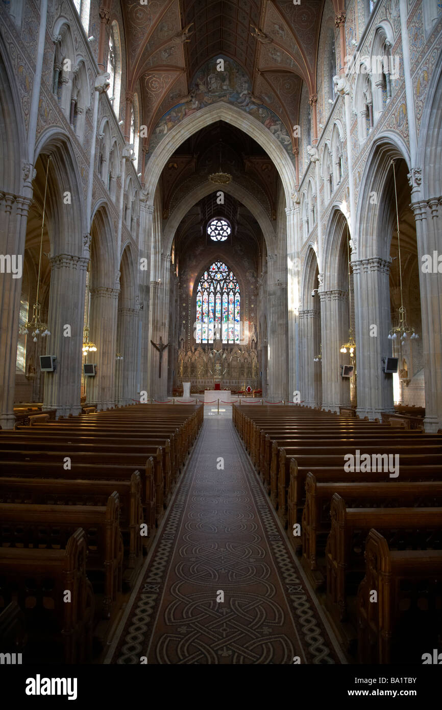 Interior of St Patricks Roman Catholic cathedral in Armagh City county armagh northern ireland Stock Photo