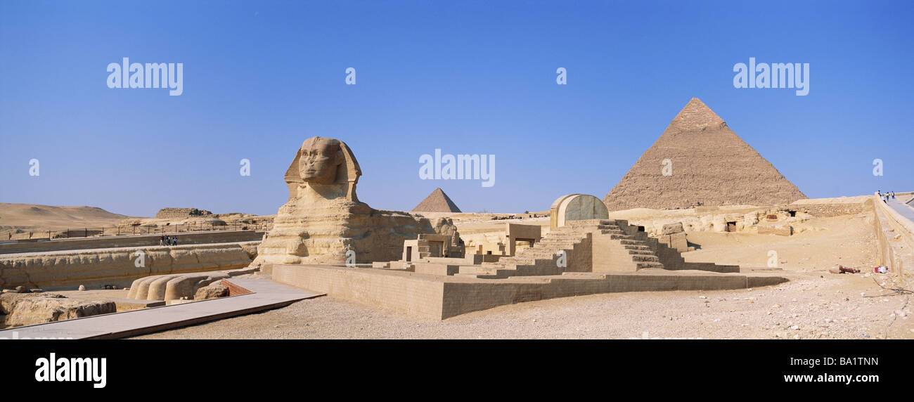 Great Sphinx of Giza and Pyramids of Egypt Stock Photo - Alamy