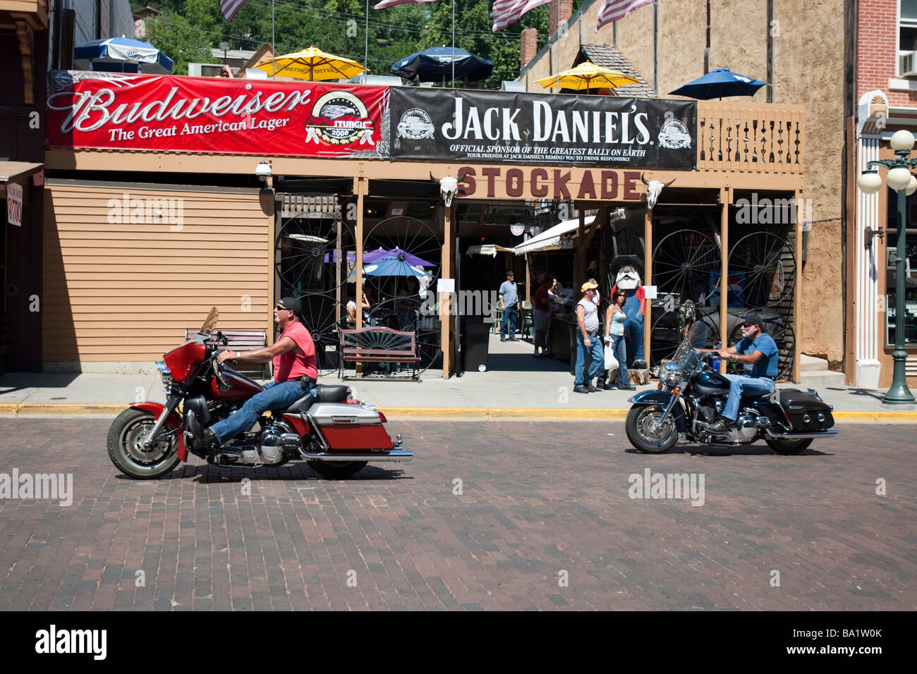 Gambling town of Deadwood busy with motorbikes during the