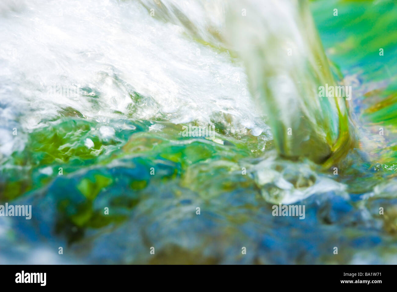 Bubbling Water on Water Surface Stock Photo Alamy