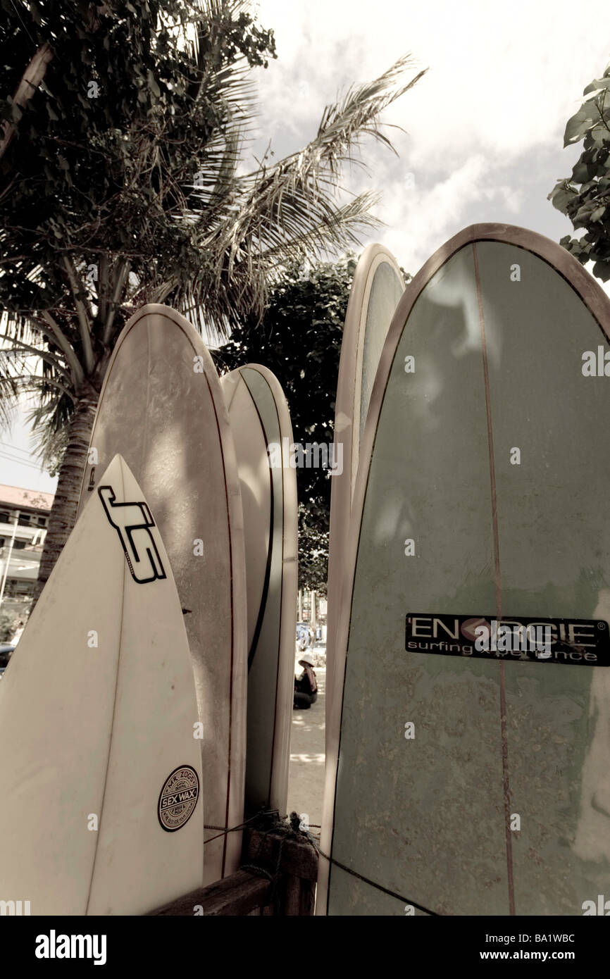 Indonesia, Bali. Kuta. Surfboard rental Stock Photo Alamy