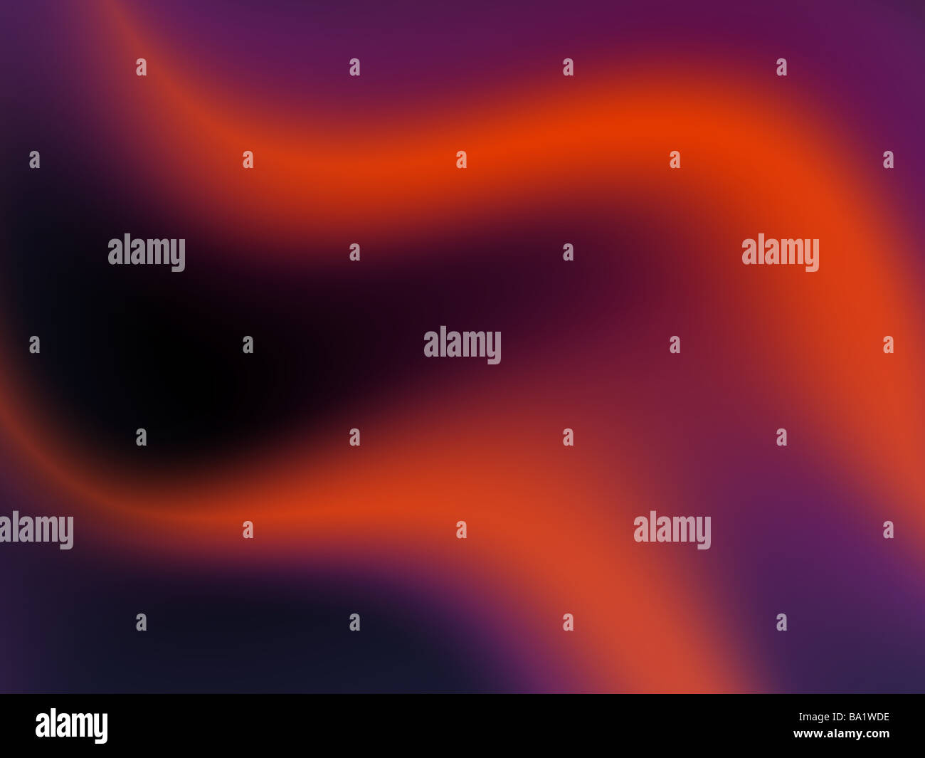 Abstract background of orange and purple waves Stock Photo