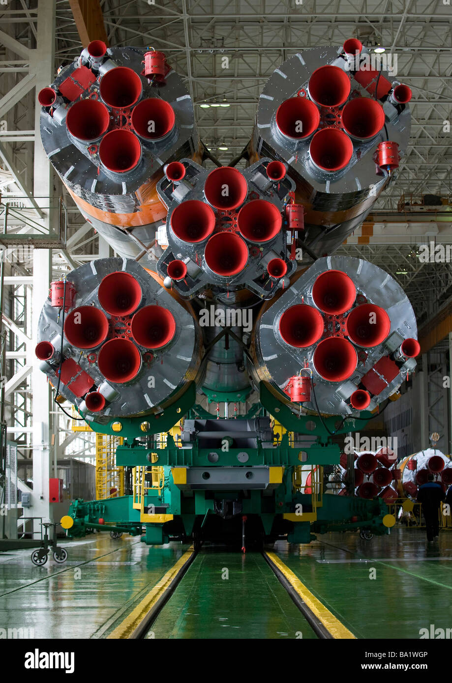 The boosters of the Soyuz TMA-14 spacecraft. Stock Photo