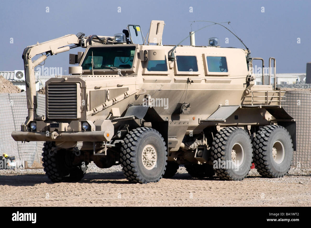 Baqubah, Iraq - Buffalo mine protected vehicle Stock Photo - Alamy