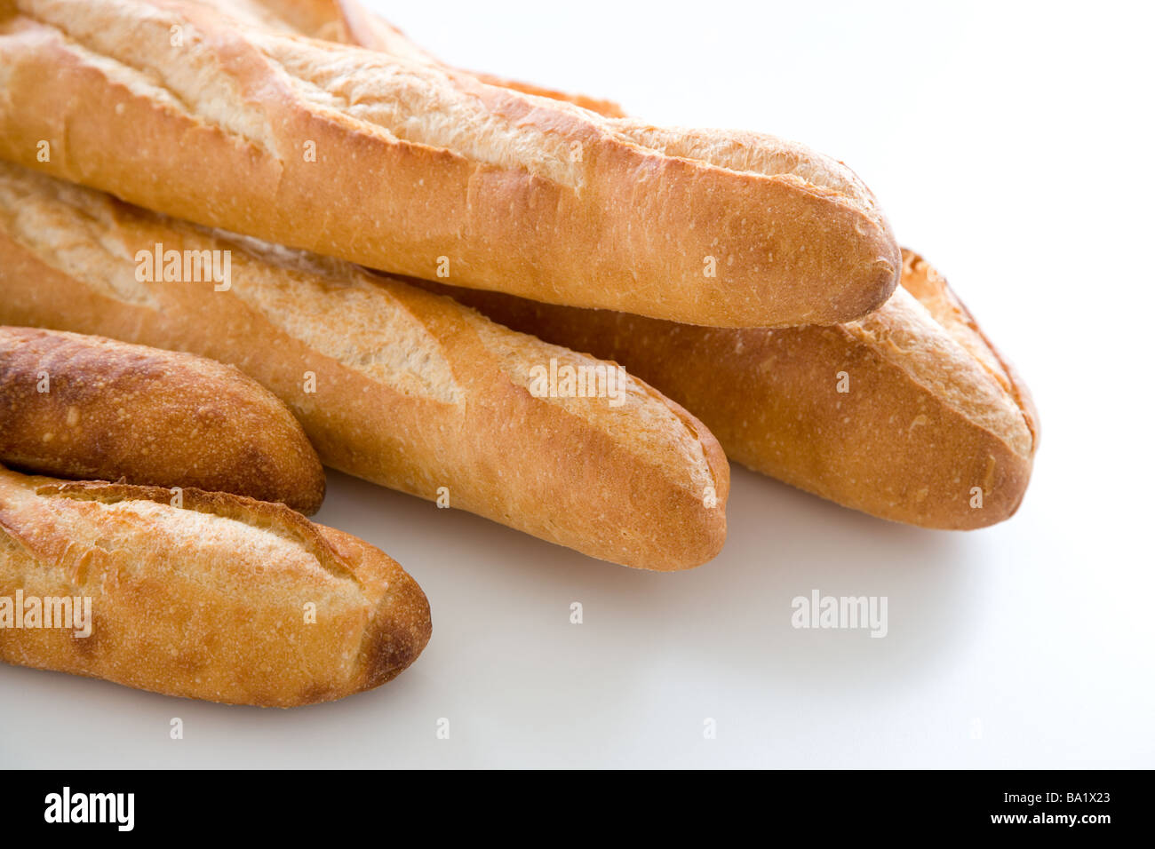 Fresh French Bread Sticks Stock Photo Alamy