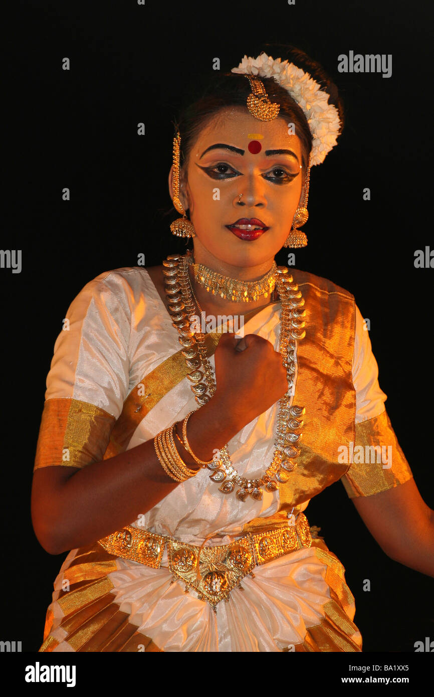 Beautiful Indian Woman Performing At The Kornak Dance Festival, Orissa, India Stock Photo