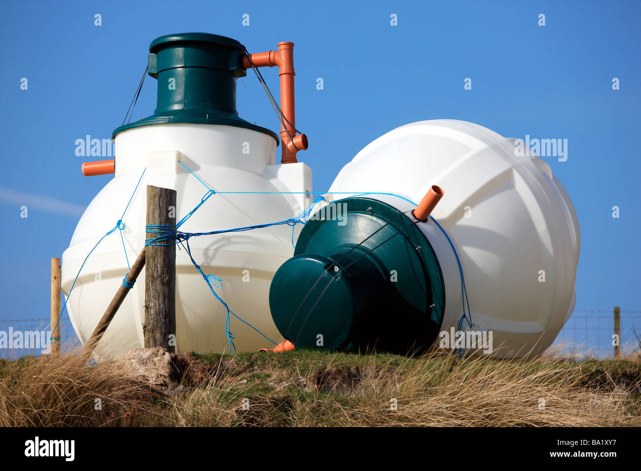 Septic tanks Stock Photo