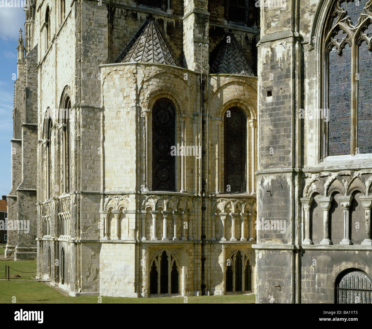 Canterbury Cathedral England southeast transept Stock Photo