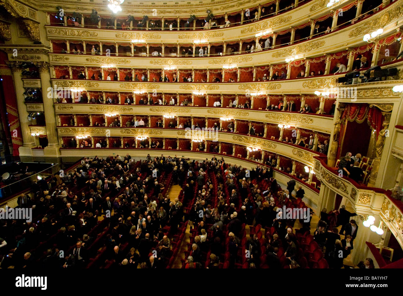 La Scala Opera House in Milan Italy Stock Photo