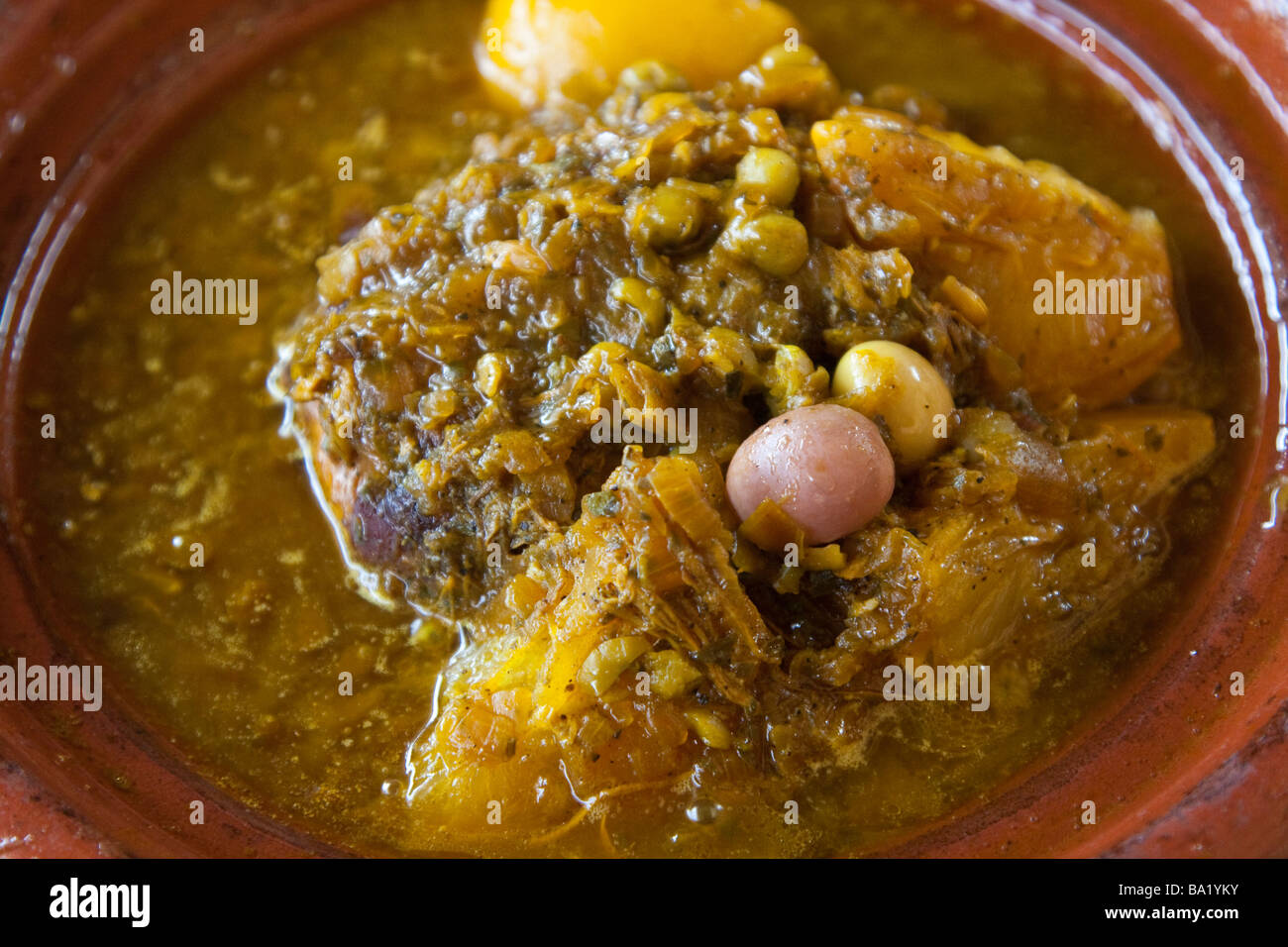 Lamb Meat Tagine in Nouakchott Mauritania Stock Photo