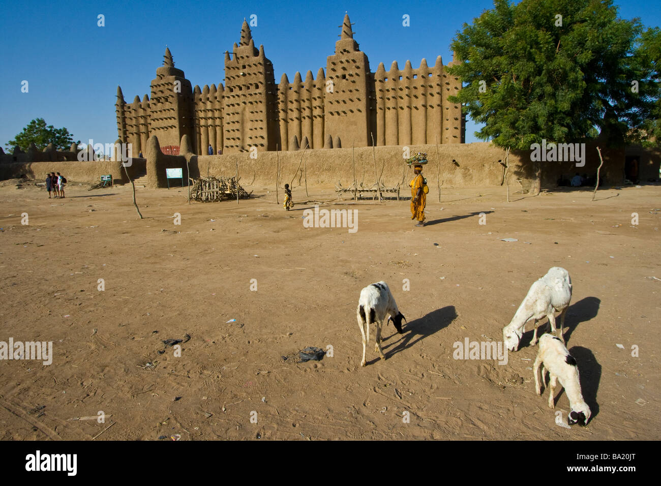 Great Mosque in Djenne Mali Stock Photo