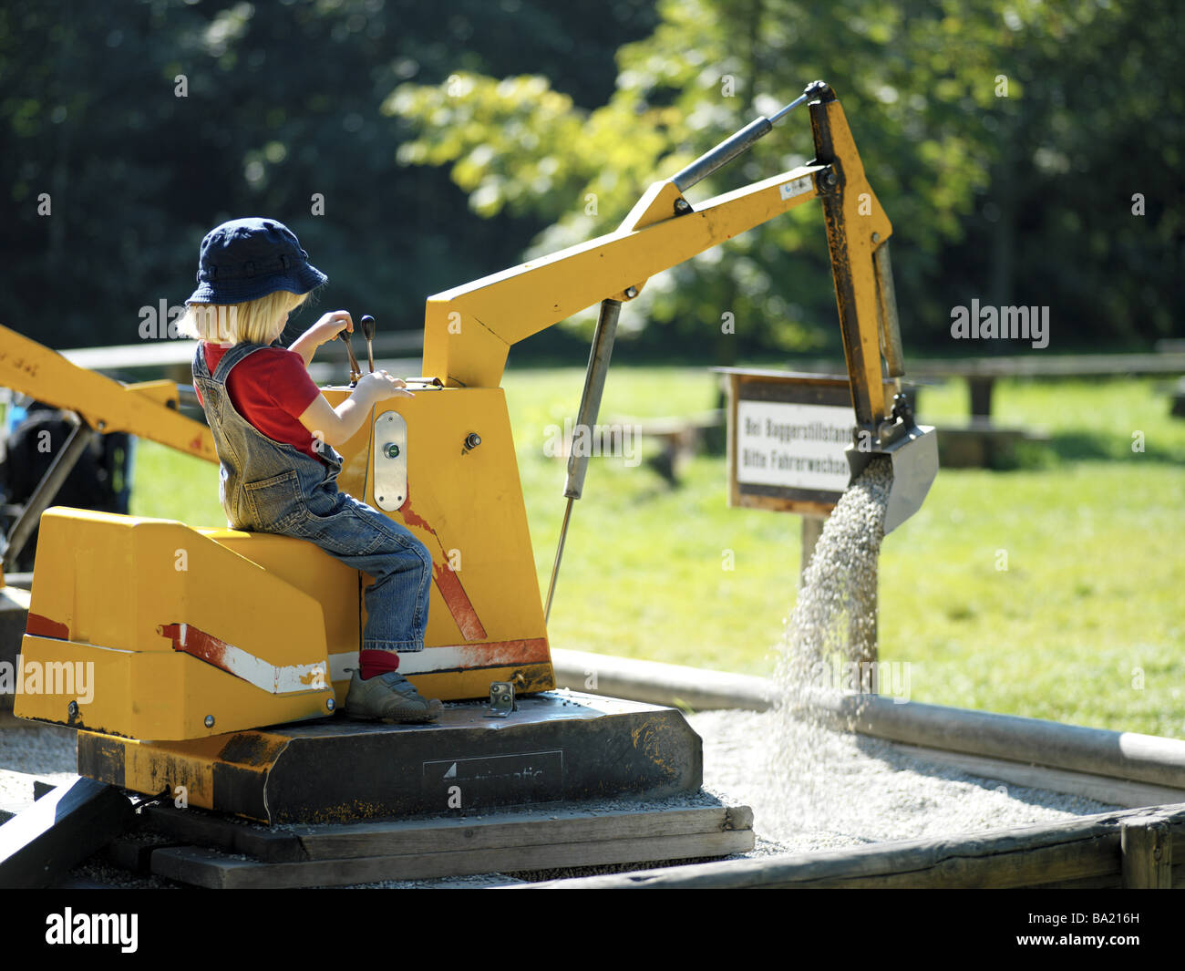 excavator sandbox toy