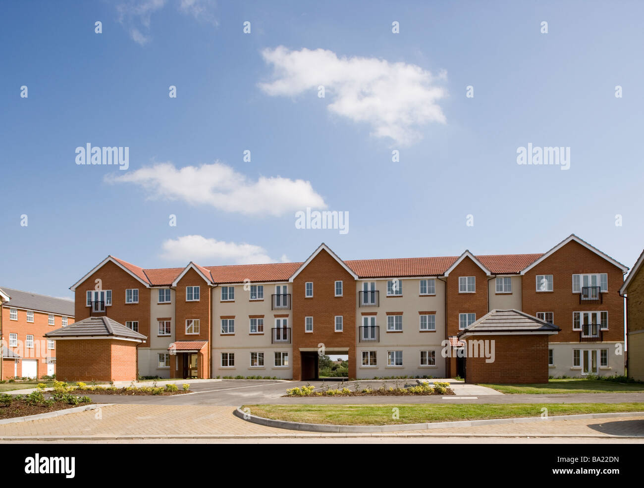 Modern apartments Kent England Stock Photo Alamy