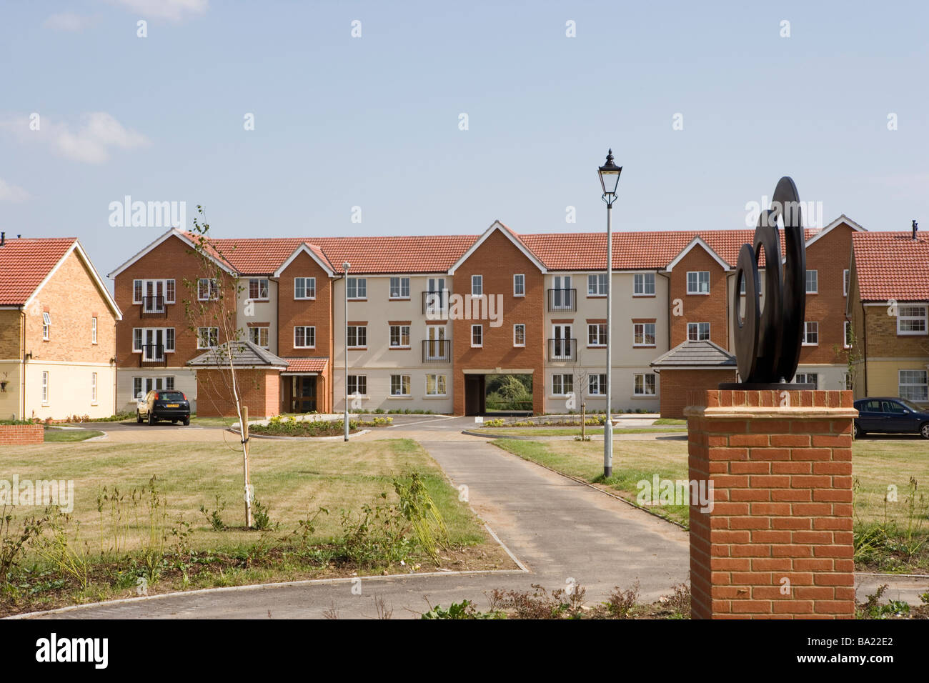 View of Modern apartments Kent England Stock Photo - Alamy