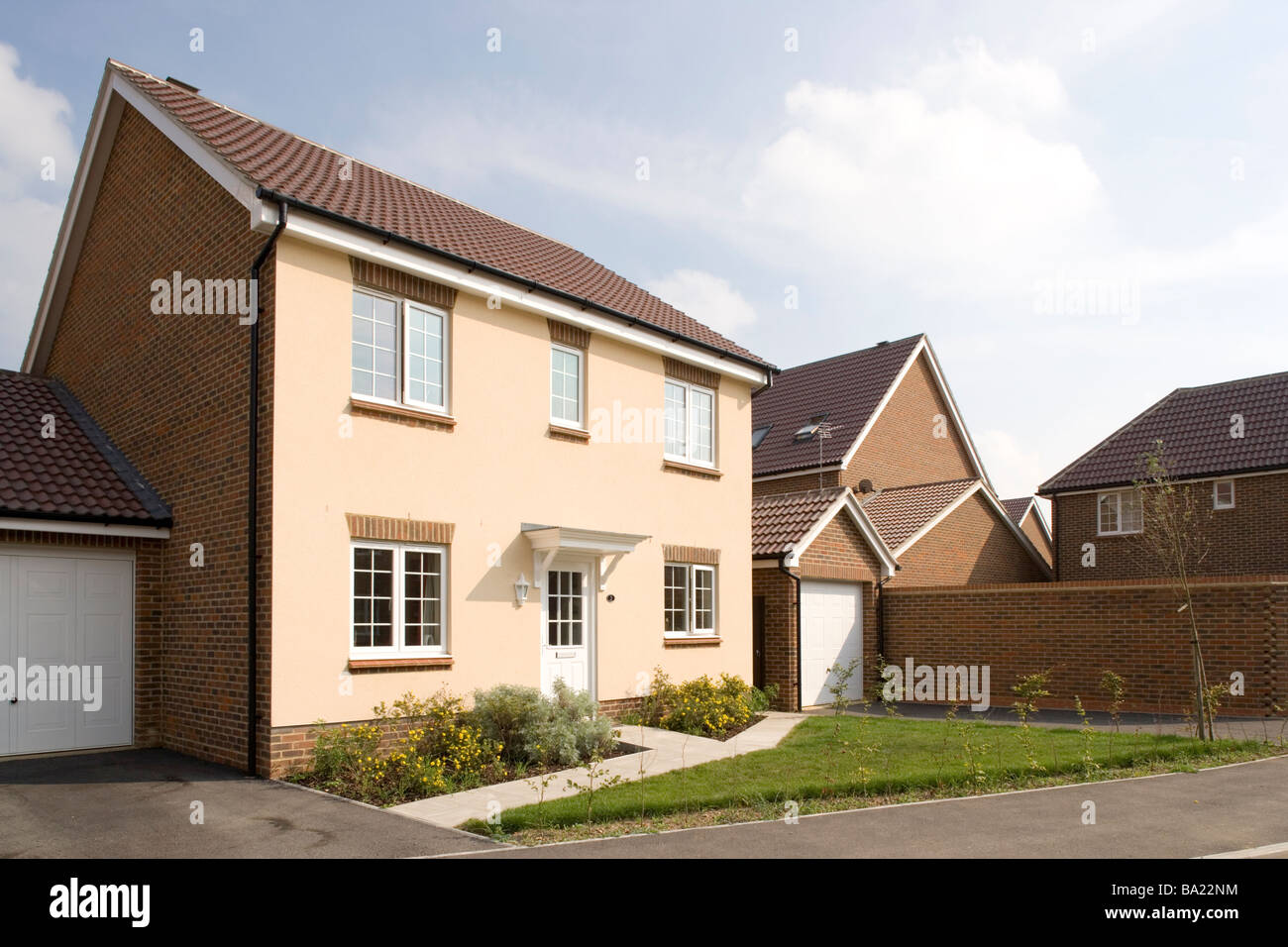 Modern detached house Berkshire England Stock Photo Alamy