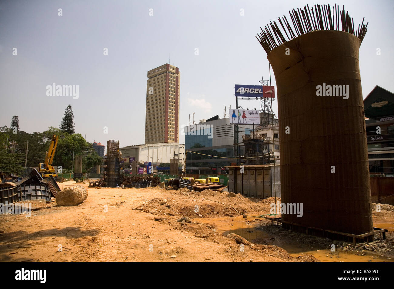 Construction of the Bangalore Metro in India Stock Photo Alamy