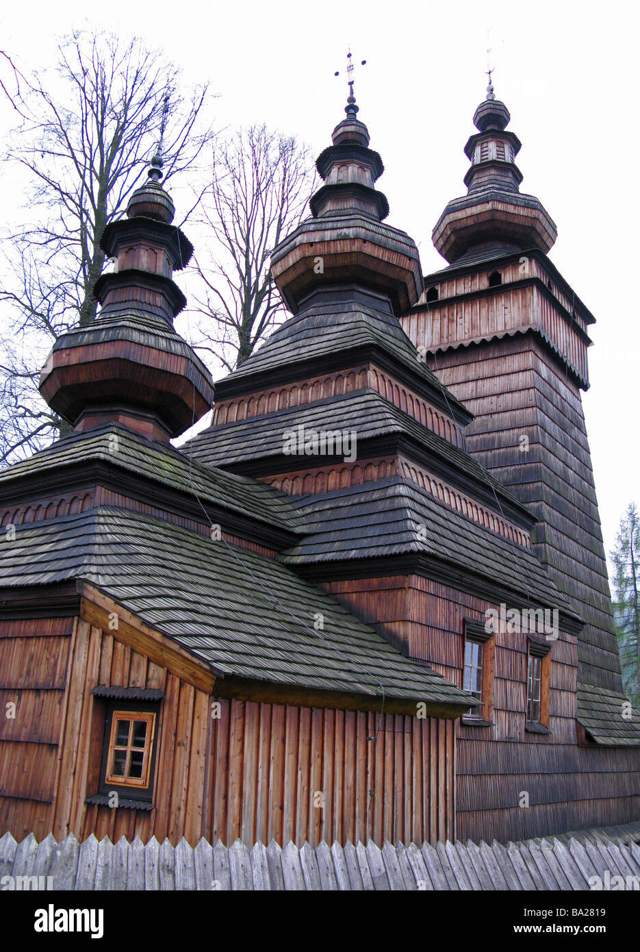 Wooden Orthodox Church in Kwiaton Poland Stock Photo Alamy