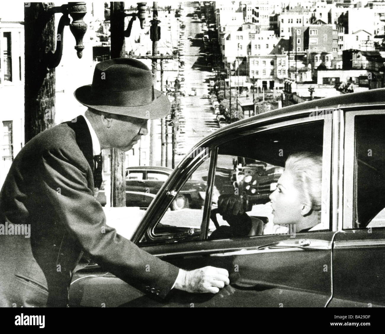 VERTIGO 1958 Paramount film with James Stewart and Kim Novak Stock Photo