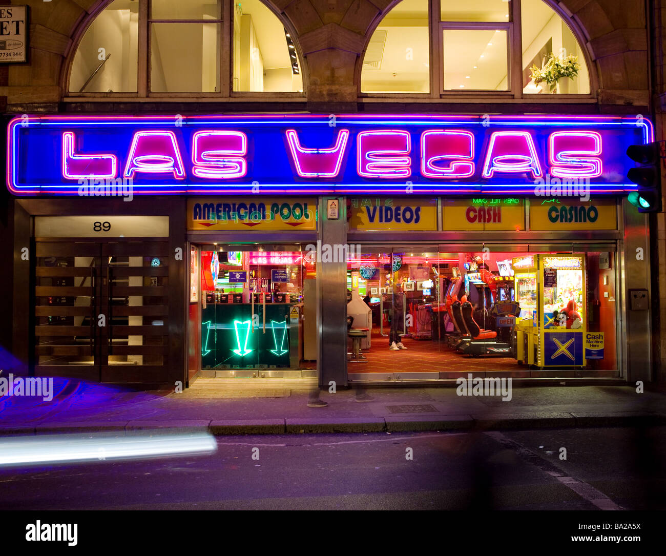 A casino in Soho, London Stock Photo