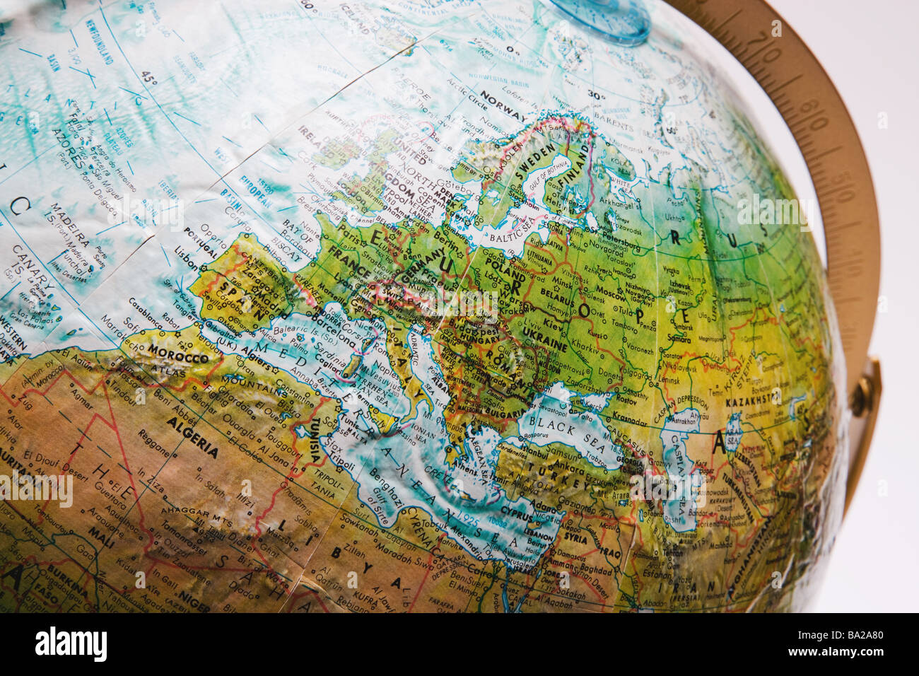 Map of europe and north africa hi-res stock photography and images - Alamy