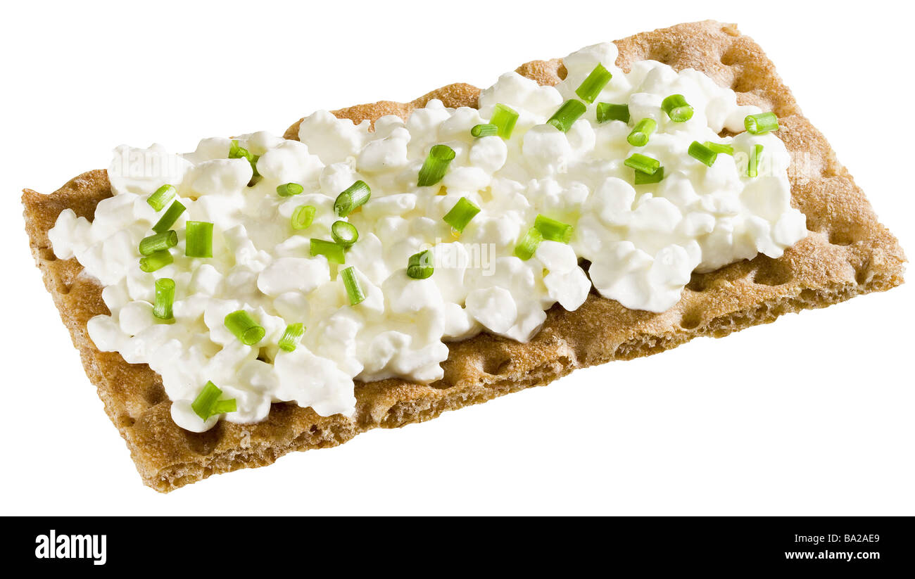 Knackebrot Cottage Cheese Chive Bread Bread Disk Bread Spread