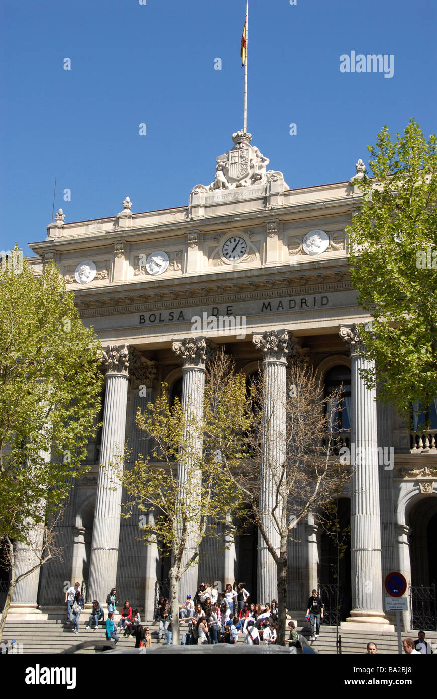 Stock exchange, Madrid, Spain Stock Photo