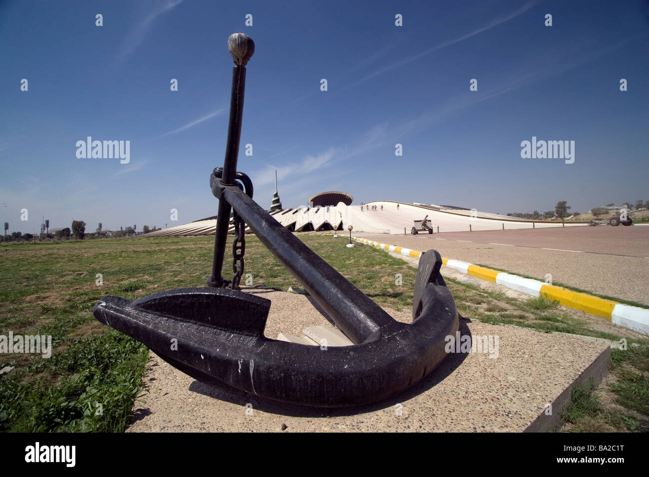Baghdad, Iraq - An Anchor sits at the entrance of the Monument to the Unknown Soldier. Stock Photo