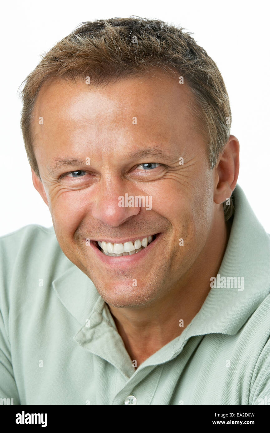 Happy man smiling hi-res stock photography and images - Alamy