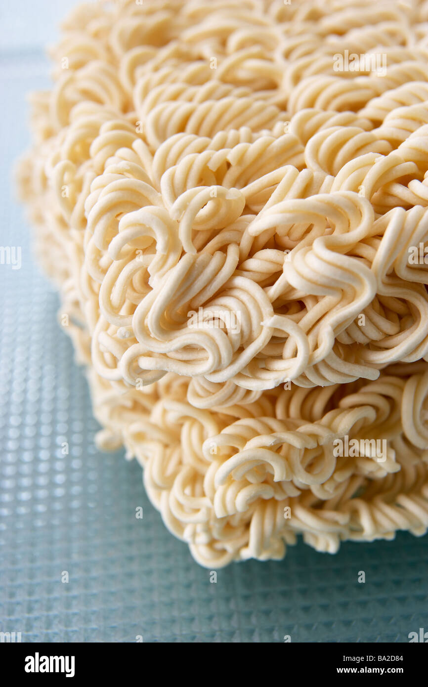 Dried Instant Noodles Stock Photo