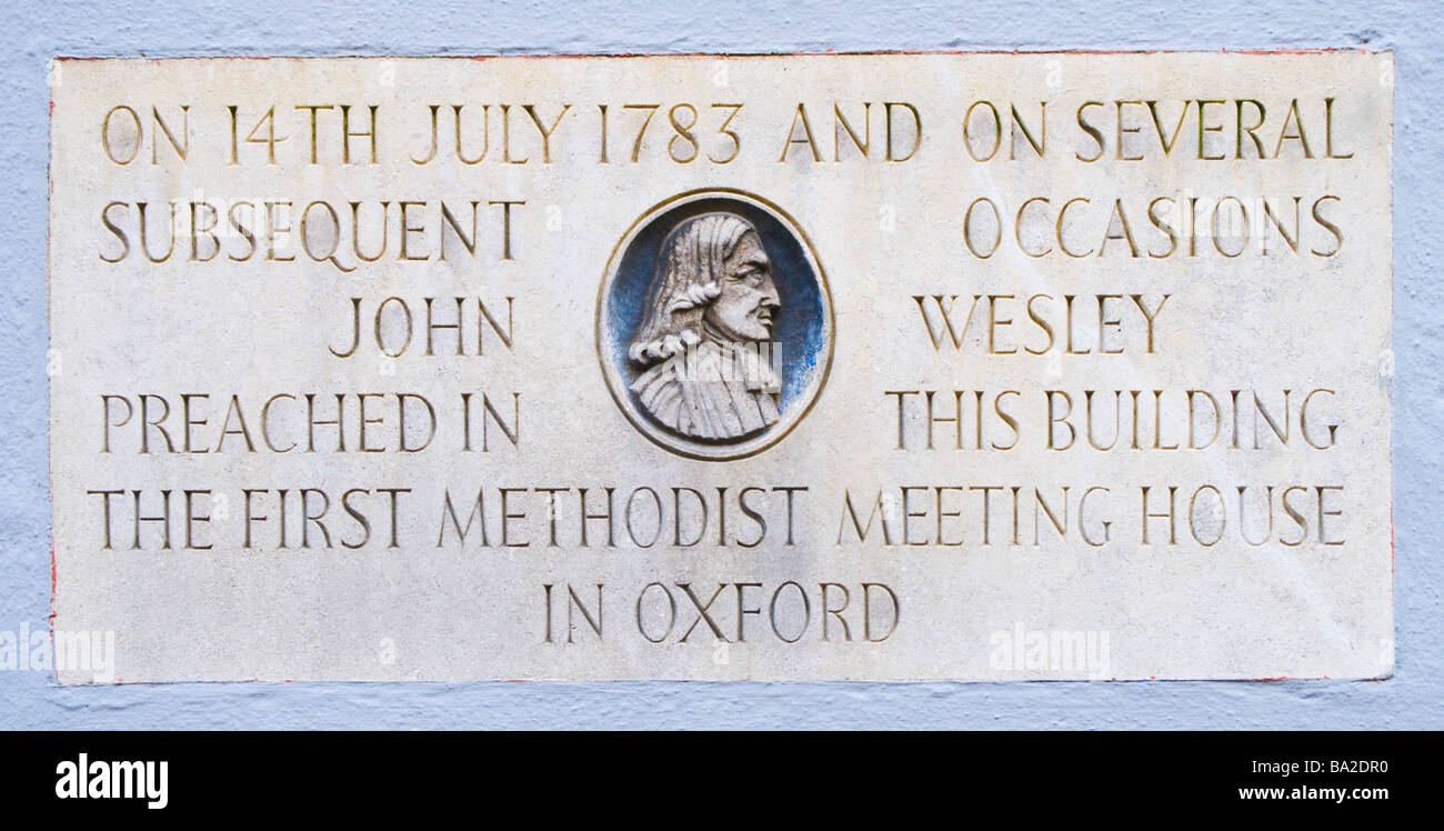 Oxford, England, UK. Plaque on wall in New Inn Hall Street