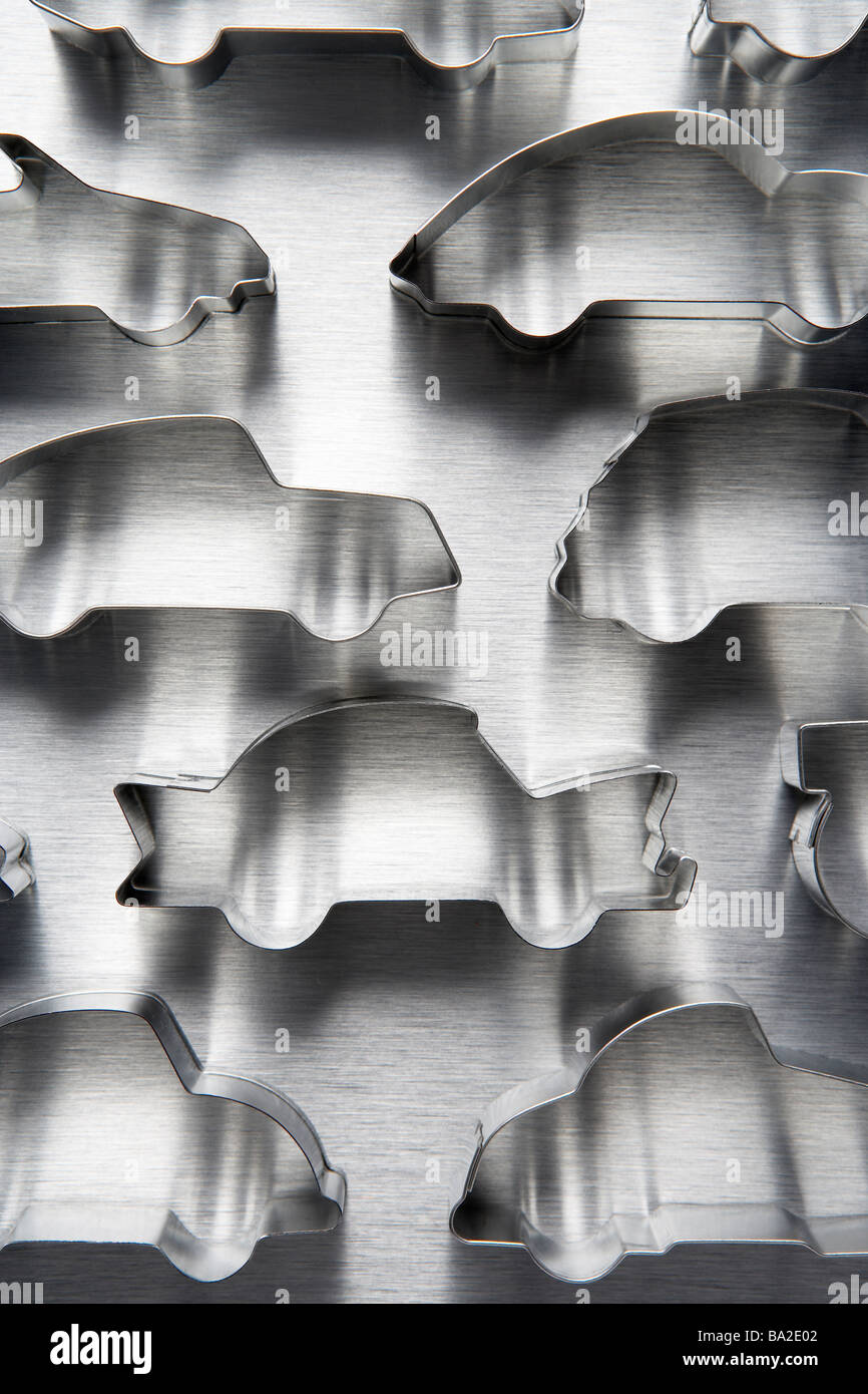 Car Shaped Cookie Cutters Stock Photo