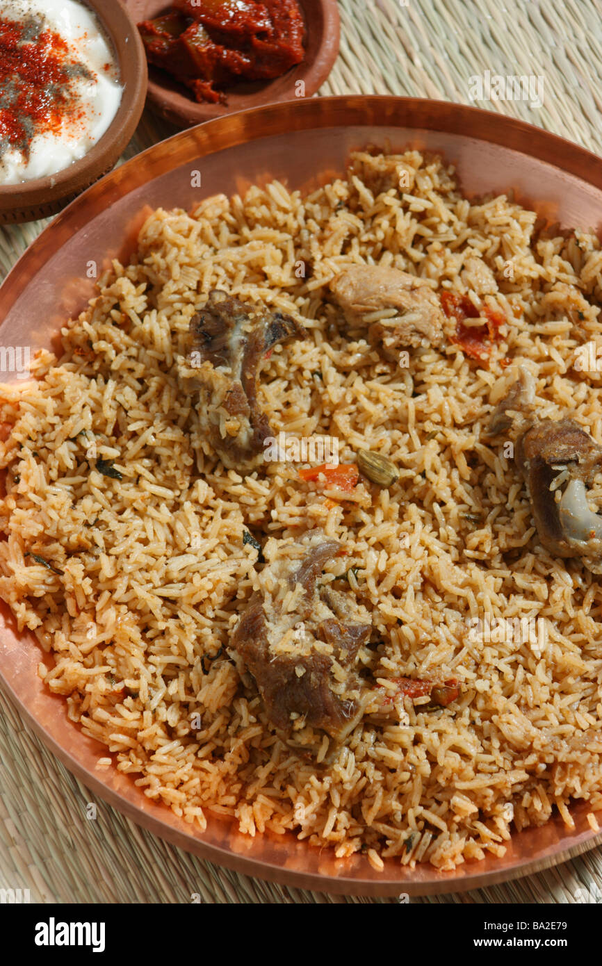 Mutton Gosht Biryani is an Indian rice based dish made with spices rice