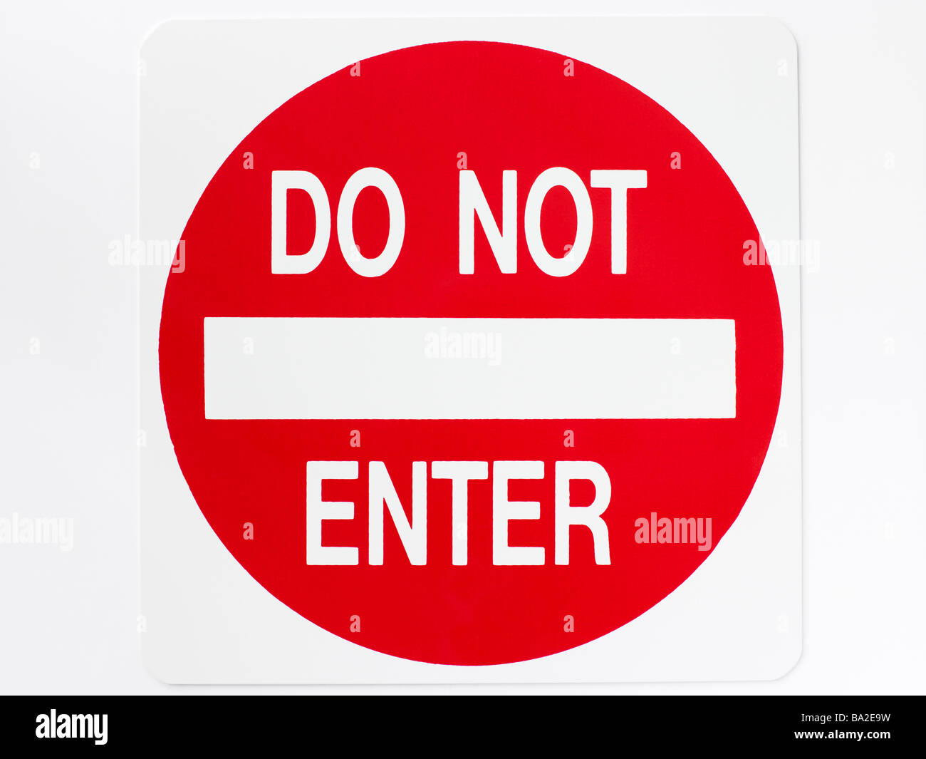 Do Not Enter Sign Stock Photo